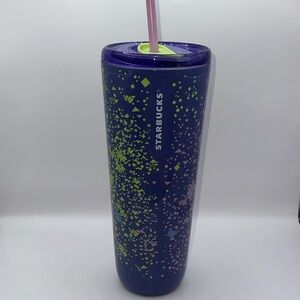 Starbucks neon Splatter Tumbler